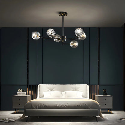 Eloer Crystal Ball Round Cluster Chandelier