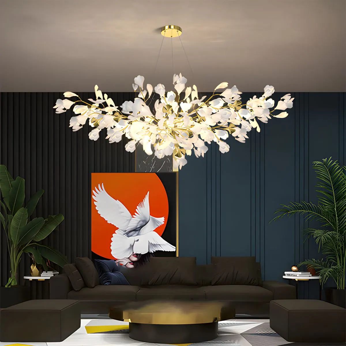 Eloer Gingko Chandeliers-B for Living Room