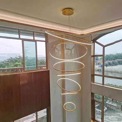 Eloer Large Tiered Ring Foyer Chandelier