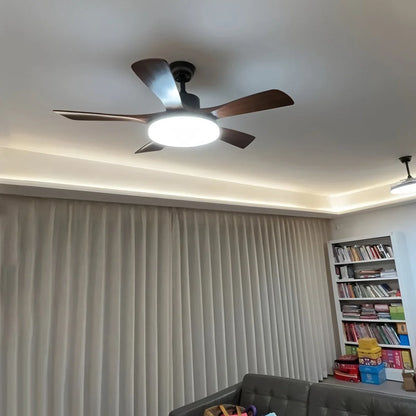 Eloer Minimalist Ceiling Fan with Light for Living Room