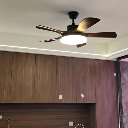 Eloer Minimalist Ceiling Fan with Light for Living Room