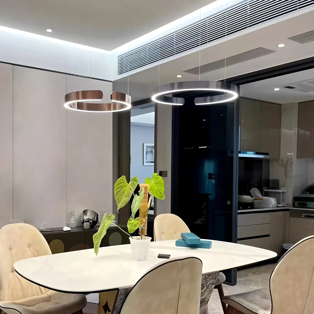 Eloer Modern Ring LED Chandelier for Living Room