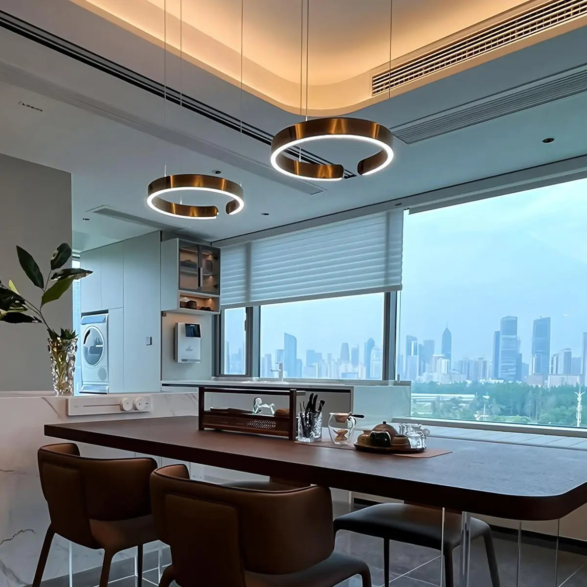 Eloer Modern Ring LED Chandelier for Living Room