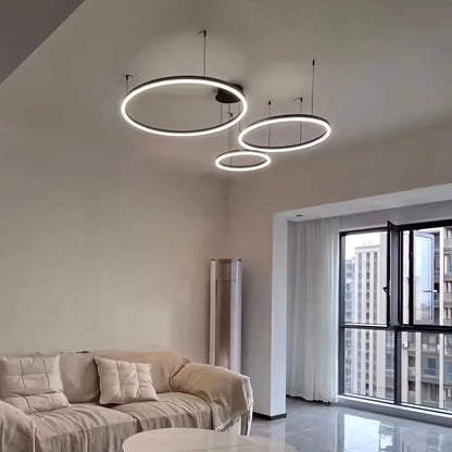 Eloer Modern Wireless Ring Chandelier Ceiling Lamp