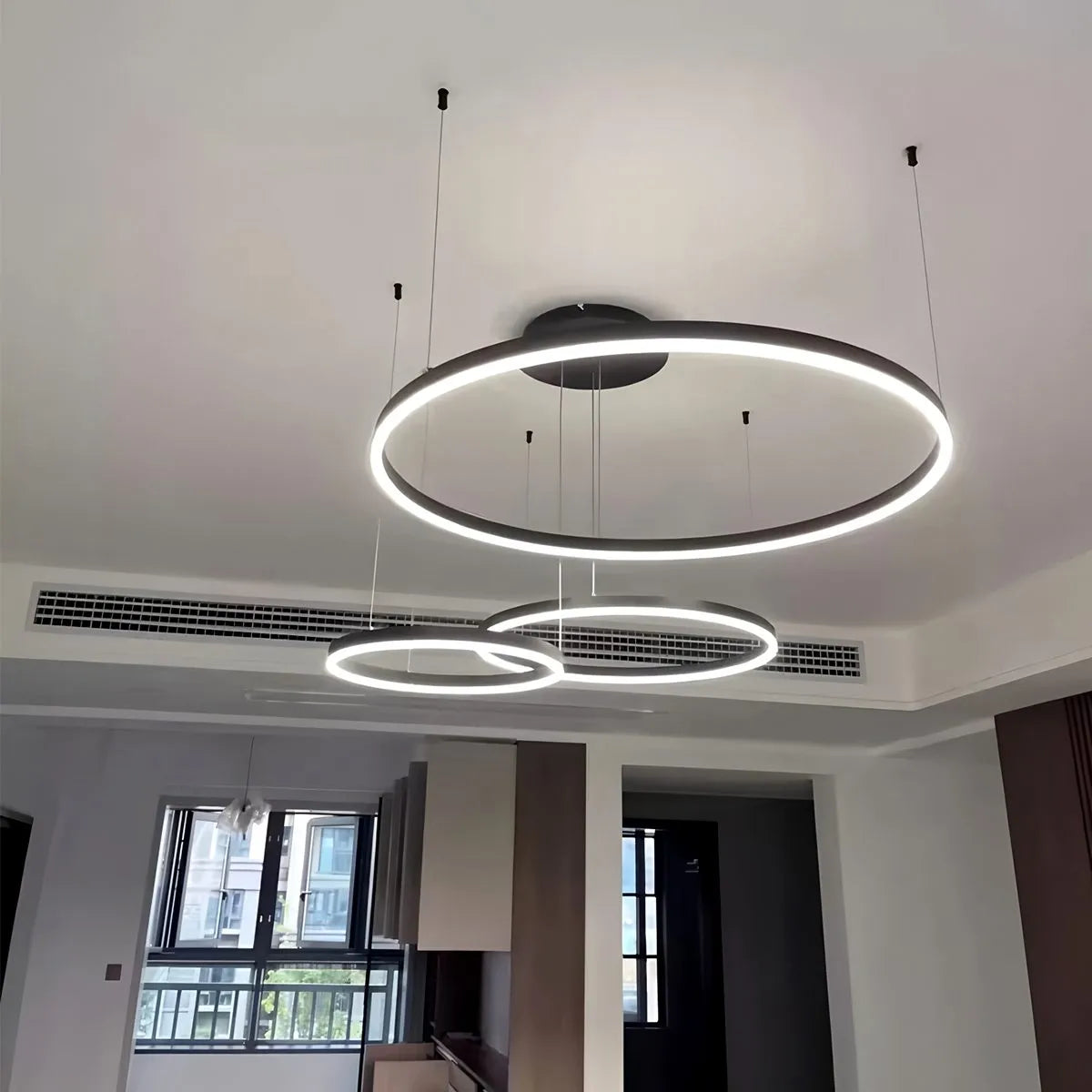 Eloer Modern Wireless Ring Chandelier Ceiling Lamp