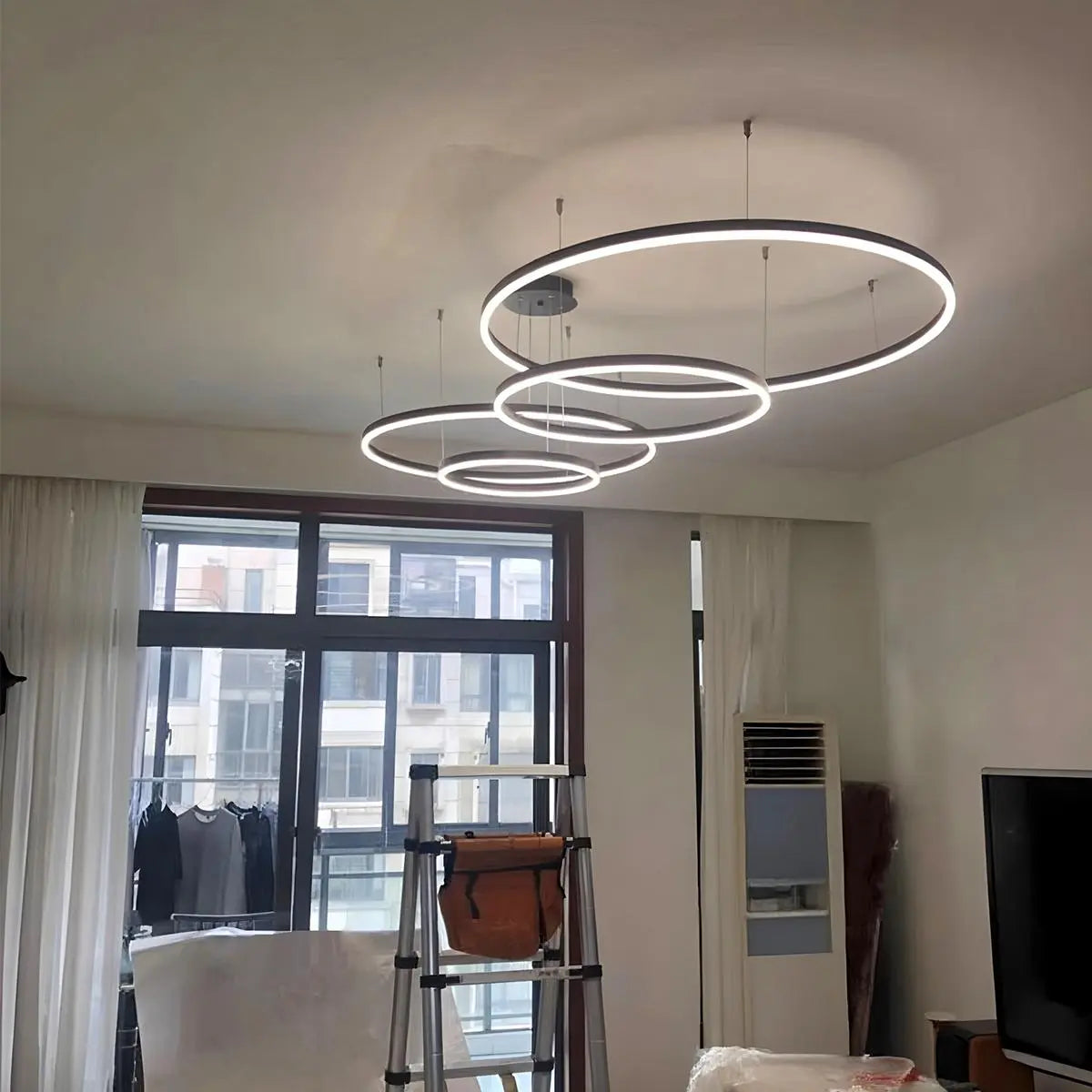 Eloer Modern Wireless Ring Chandelier Ceiling Lamp