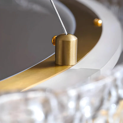 Eloer Water Pattern Glass Chandelier for Living Room