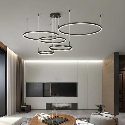 Eloer Modern Wireless Ring Chandelier Ceiling Lamp