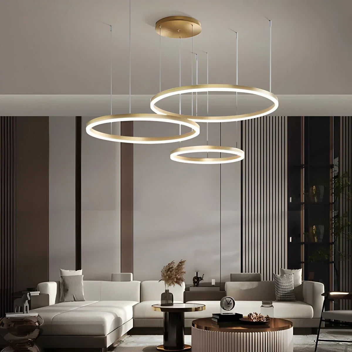 Eloer Modern Wireless Ring Chandelier Ceiling Lamp