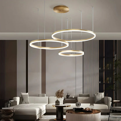 Eloer Modern Wireless Ring Chandelier Ceiling Lamp