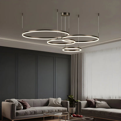 Eloer Modern Wireless Ring Chandelier Ceiling Lamp
