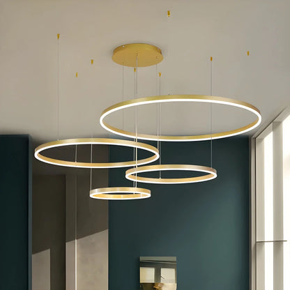Eloer Modern Wireless Ring Chandelier Ceiling Lamp
