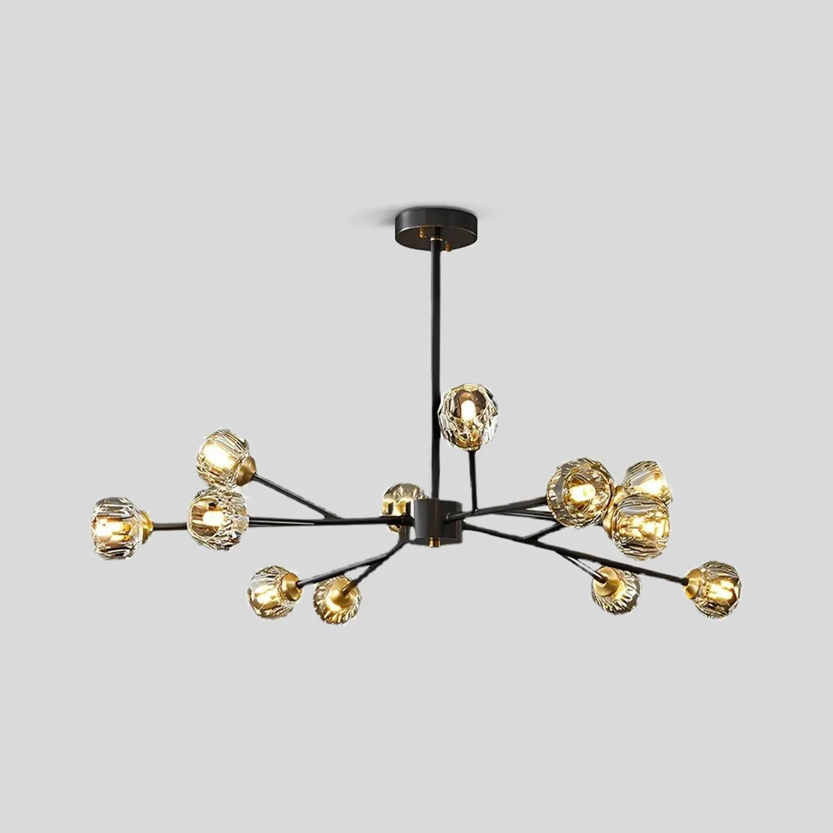 Eloer Crystal Ball Round Cluster Chandelier