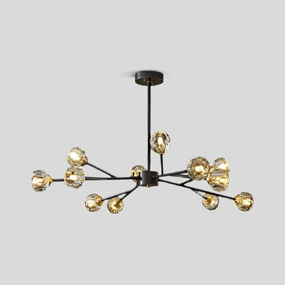 Eloer Crystal Ball Round Cluster Chandelier