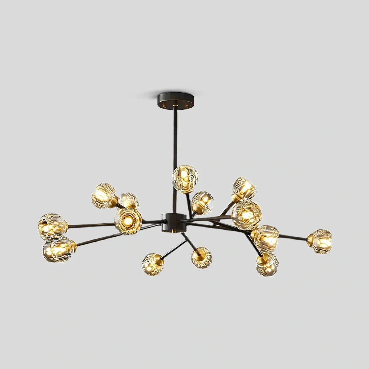 Eloer Crystal Ball Round Cluster Chandelier