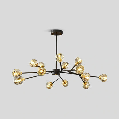 Eloer Crystal Ball Round Cluster Chandelier