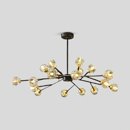 Eloer Crystal Ball Round Cluster Chandelier