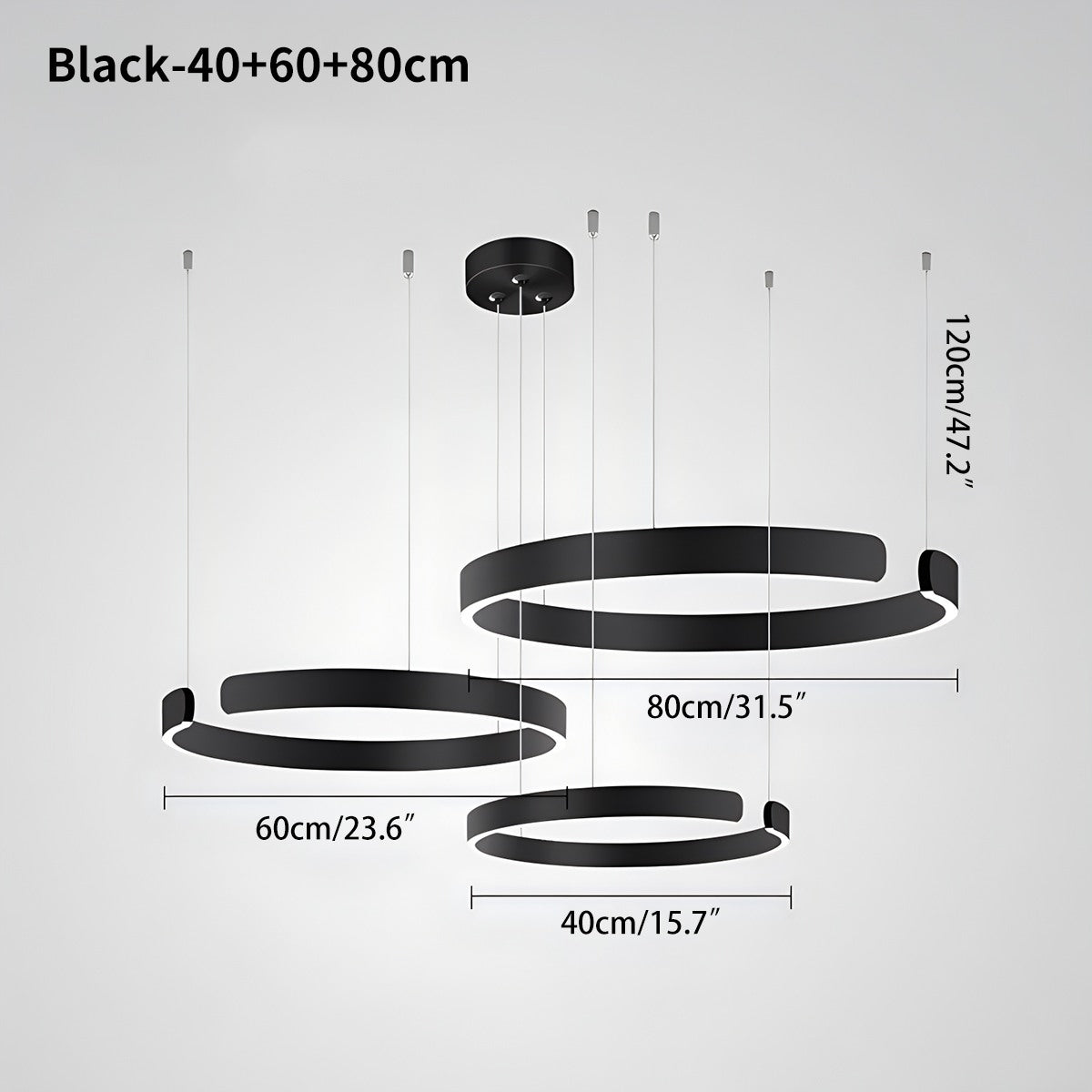 Eloer Modern Ring LED Chandelier for Living Room