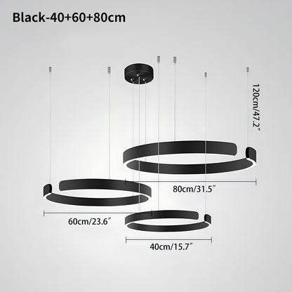 Eloer Modern Ring LED Chandelier for Living Room