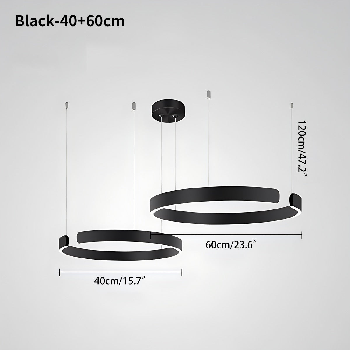 Eloer Modern Ring LED Chandelier for Living Room