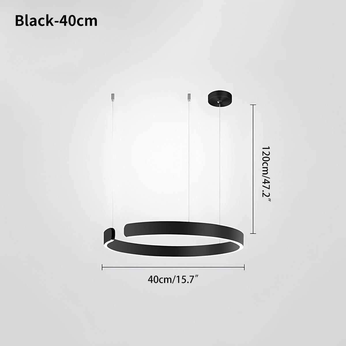 Eloer Modern Ring LED Chandelier for Living Room