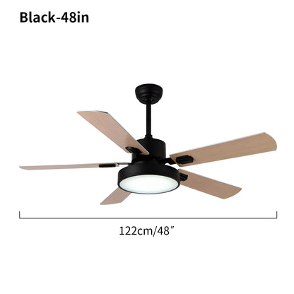 Eloer 5 Blade Vintage Ceiling Fan Light for Living Room