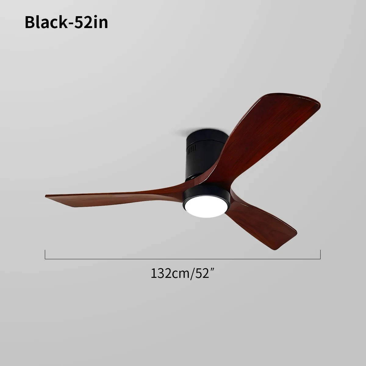 Eloer Mid-century Modern Hugger Ceiling Fan Lamp