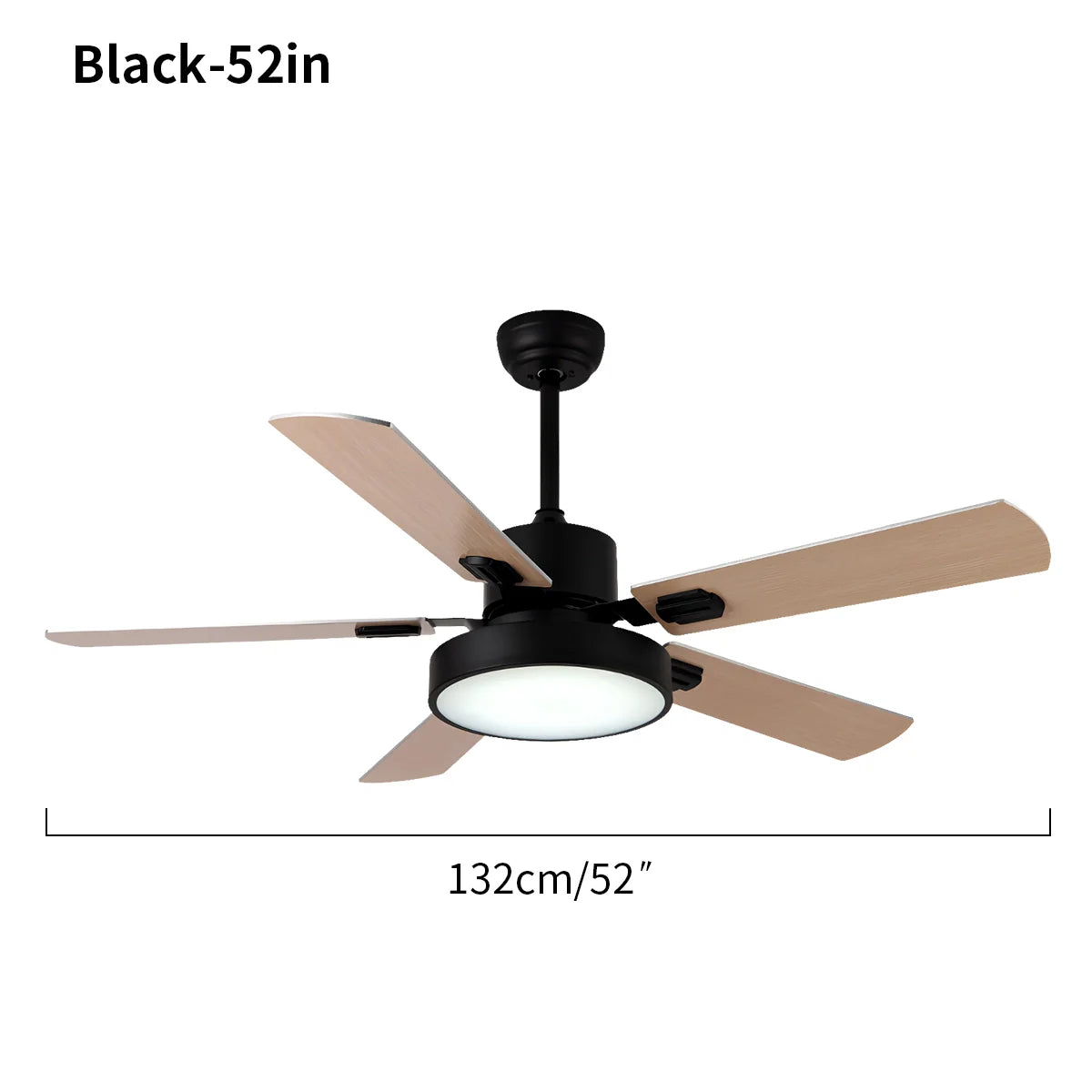 Eloer 5 Blade Vintage Ceiling Fan Light for Living Room