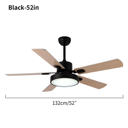 Eloer 5 Blade Vintage Ceiling Fan Light for Living Room