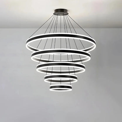 Eloer Circle Layered Living Room Chandelier