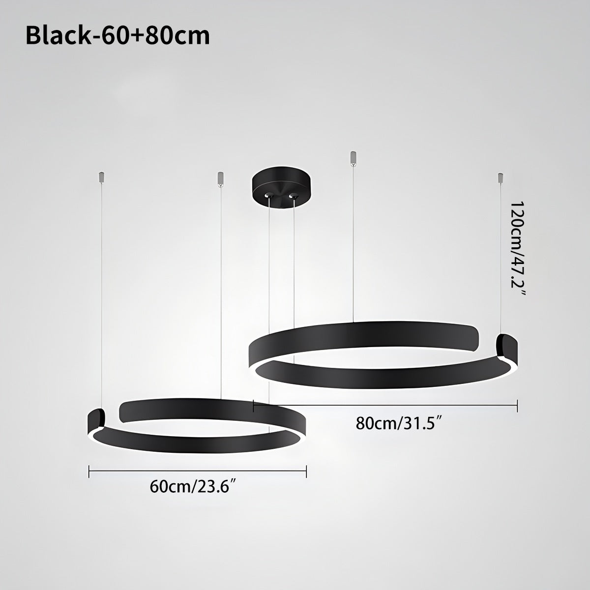 Eloer Modern Ring LED Chandelier for Living Room