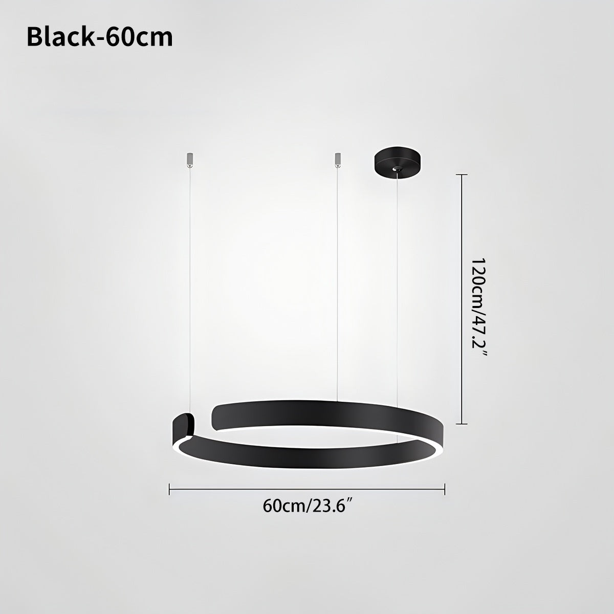 Eloer Modern Ring LED Chandelier for Living Room