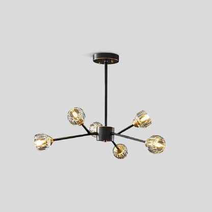 Eloer Crystal Ball Round Cluster Chandelier