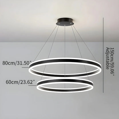 Eloer Circle Layered Living Room Chandelier