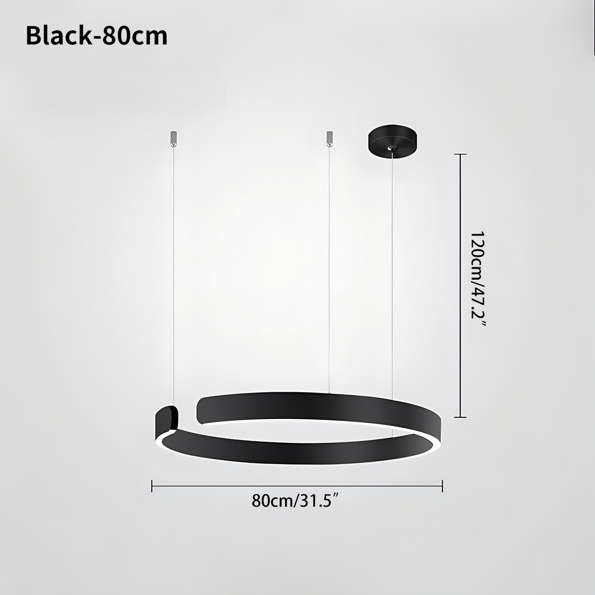 Eloer Modern Ring LED Chandelier for Living Room