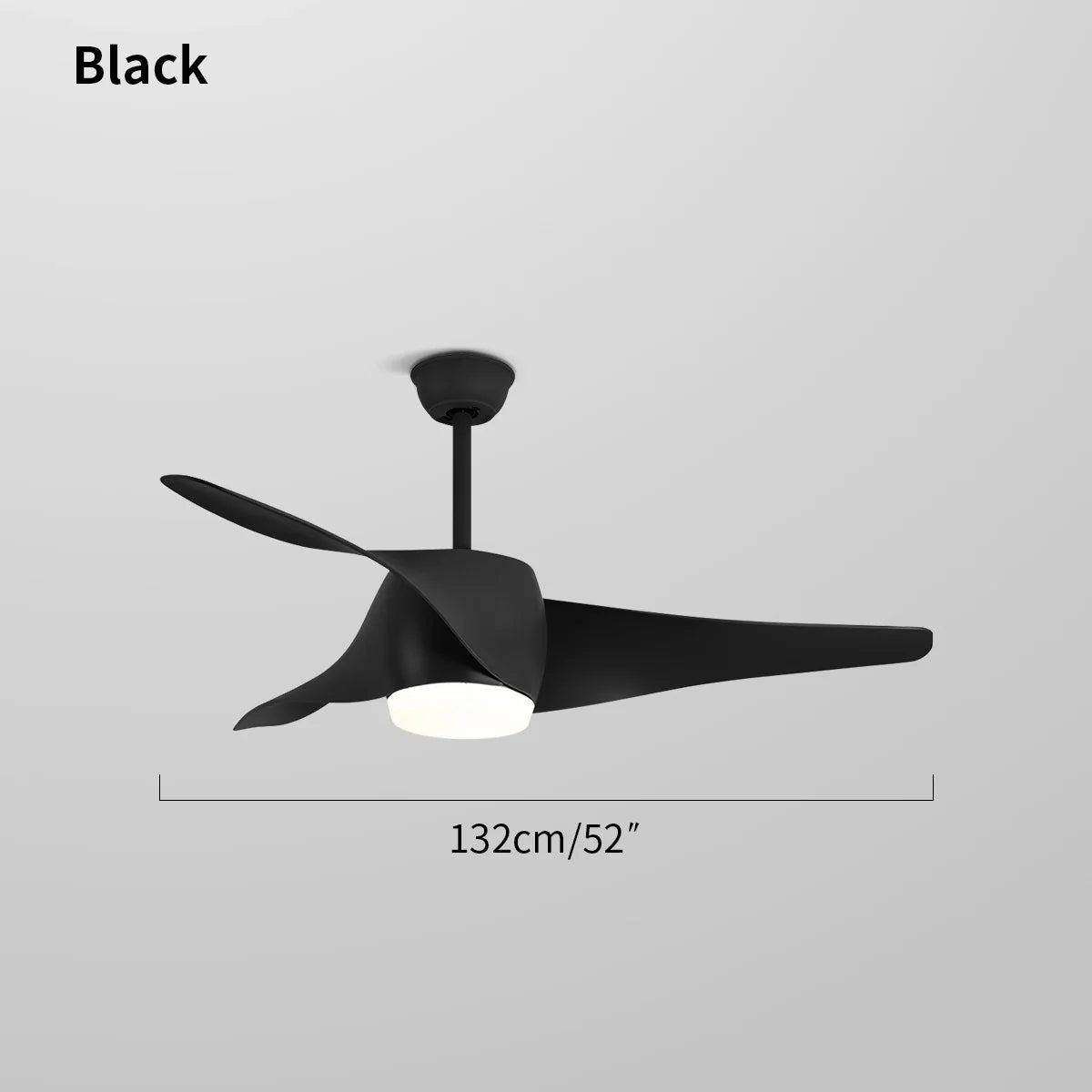 Eloer Propeller Ceiling Fan Lamp for Dining Room