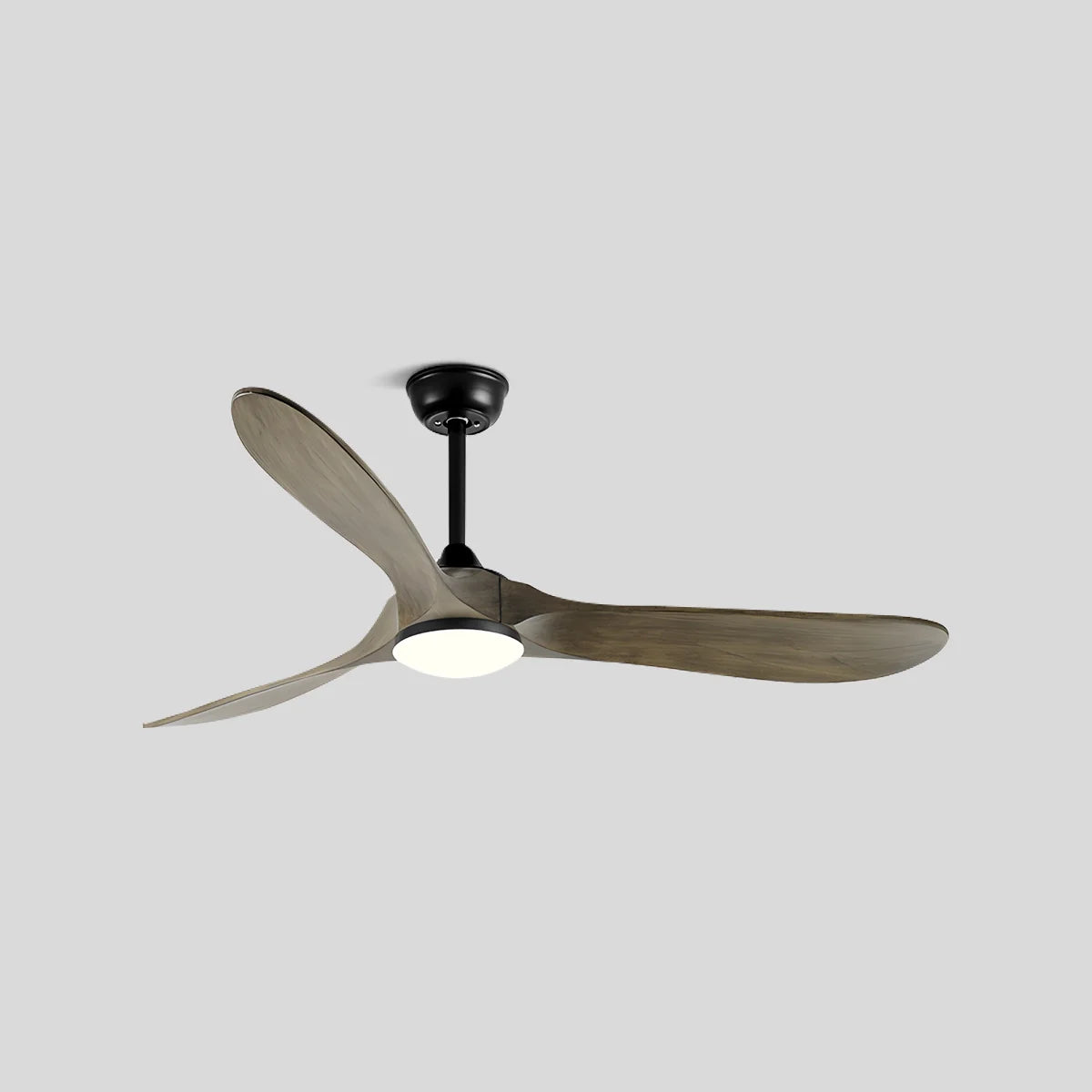Eloer Nordic Solid Wood Ceiling Fan with Light