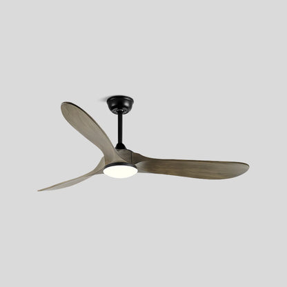 Eloer Nordic Solid Wood Ceiling Fan with Light