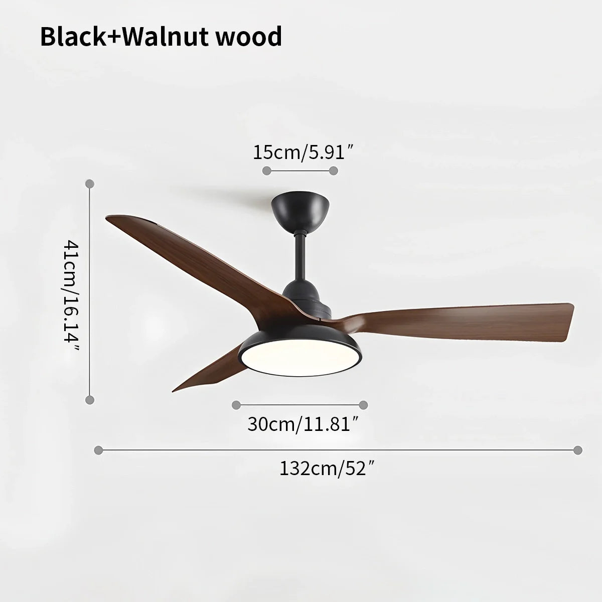 Eloer American Retro Ceiling Fan With Light