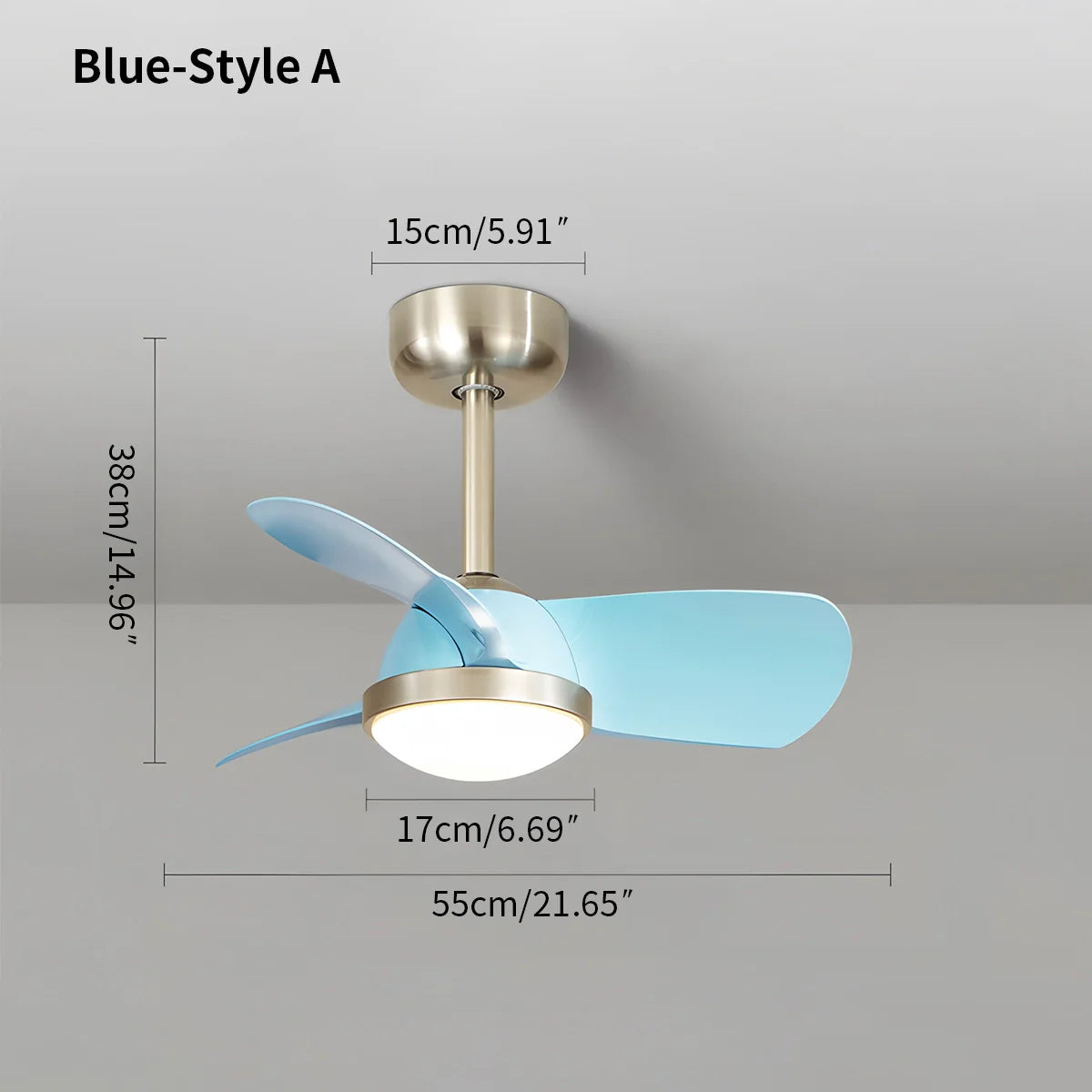 Eloer Simple Ceiling Fan Light for Children's Room