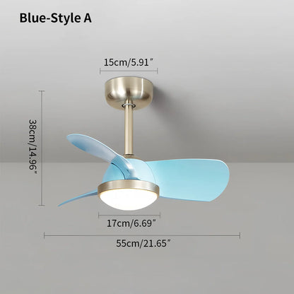 Eloer Simple Ceiling Fan Light for Children's Room