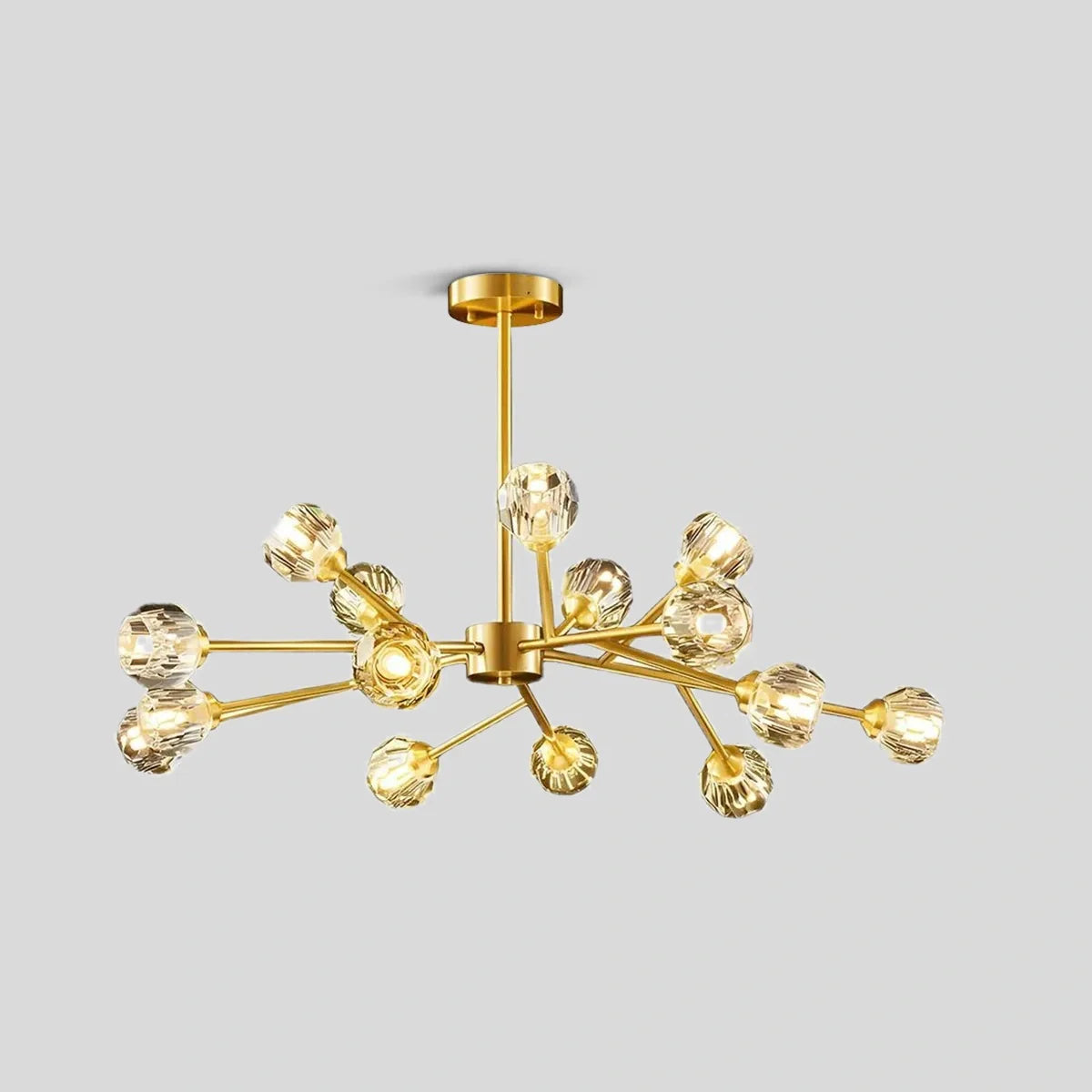 Eloer Crystal Ball Round Cluster Chandelier