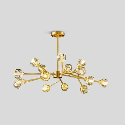 Eloer Crystal Ball Round Cluster Chandelier