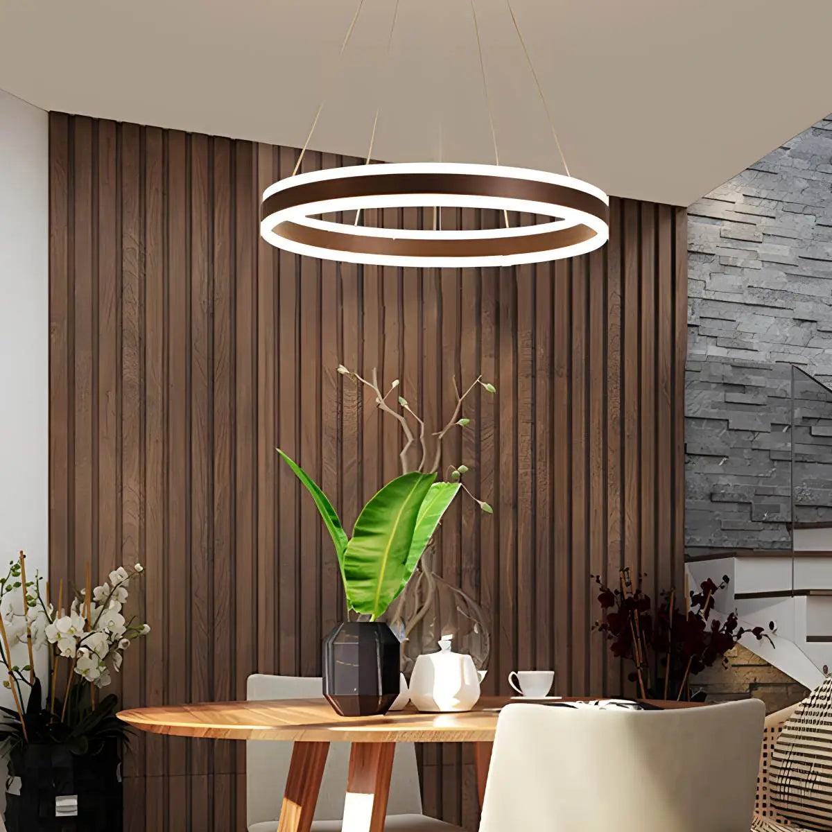 Eloer Circle Layered Living Room Chandelier