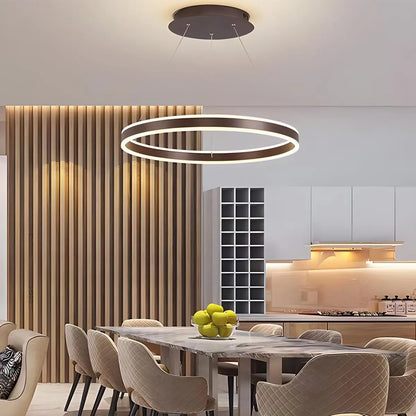 Eloer Circle Layered Living Room Chandelier
