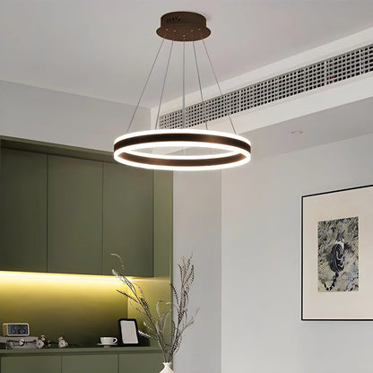 Eloer Circle Layered Living Room Chandelier