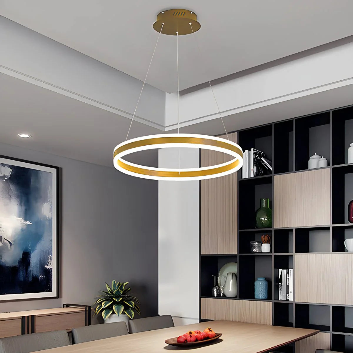 Eloer Circle Layered Living Room Chandelier