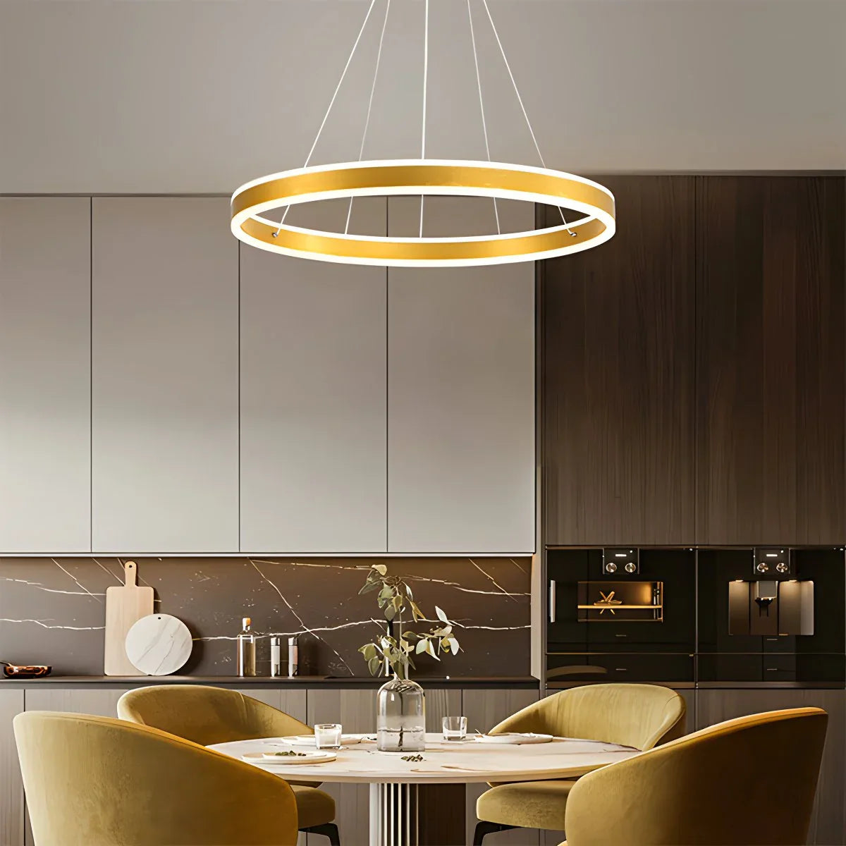 Eloer Circle Layered Living Room Chandelier