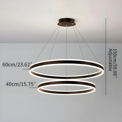 Eloer Circle Layered Living Room Chandelier