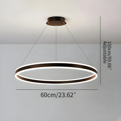 Eloer Circle Layered Living Room Chandelier